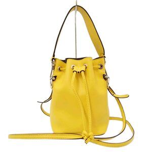 FENDI Montresor Shoulder Bag Yellow